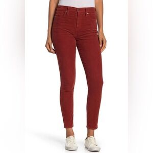 Madewell Corduroy 10" High-Rise Skinny Jeans Size 27